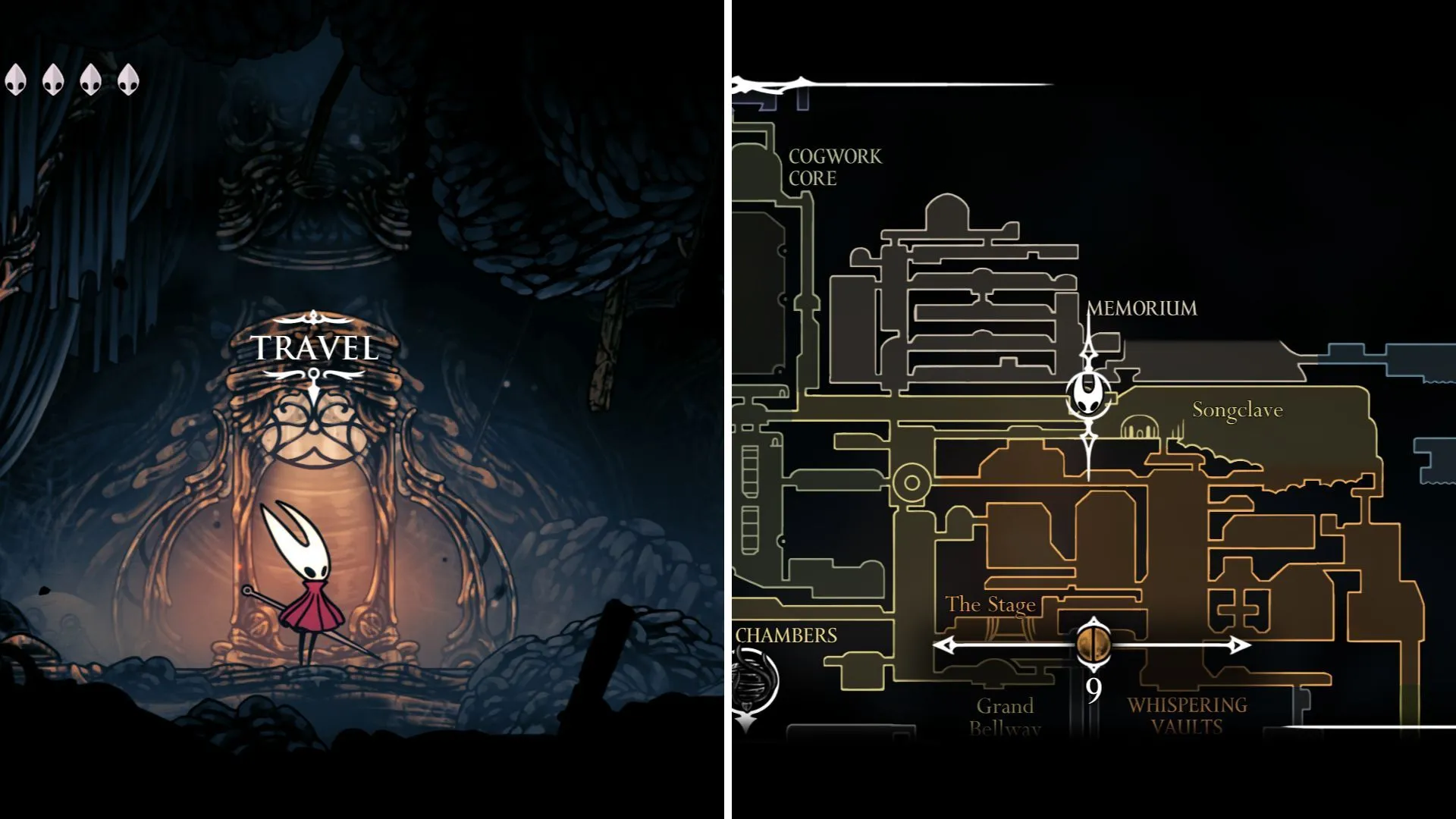 Trạm Ventrica First Shrine gần Songclave trong Hollow Knight Silksong