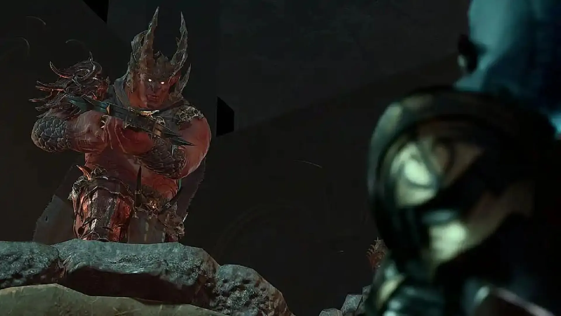Yurgir, bị ràng buộc bởi hợp đồng với Raphael, trong Gauntlet of Shar